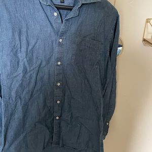 Banana republic denim button up shirt